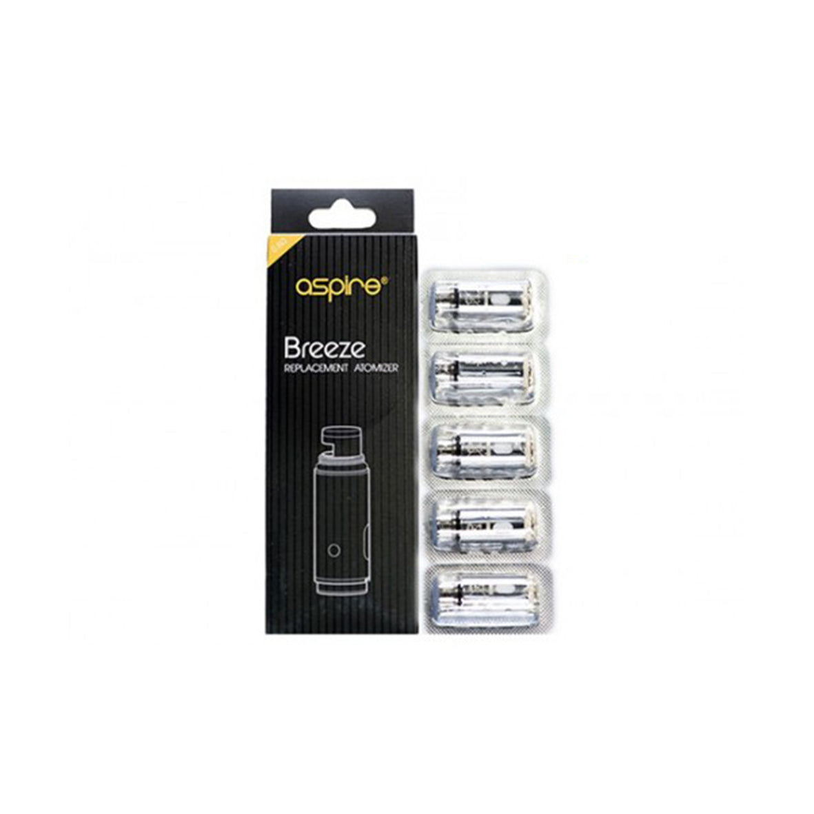 5 Pack of Aspire Breeze Coils 1.0ohm