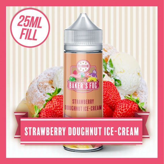 Strawberry Doughnut Ice Cream